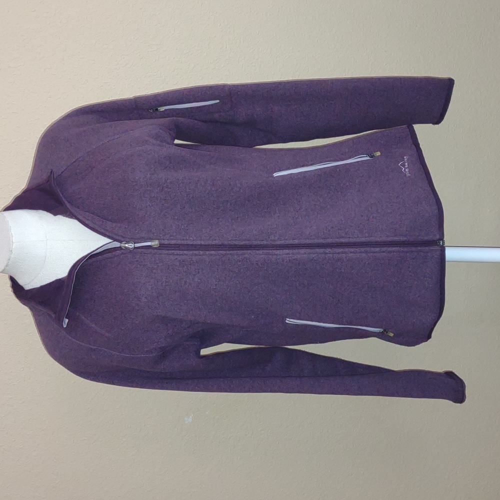 Eddie Bauer Full Zip Fleece Lined Sweater/Jacket Size XL